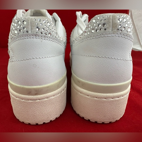 Adidas Sneakers Forum Bold Cloud White Sparkly Rhinestone H05060 Sz 8.5 - Picture 7 of 12